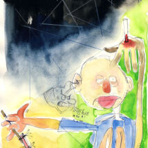 Herbstrepression in der Tyrannis Dignidad, Selbstbildnis,
Nr. 146, gez. am 01.10.2015 »Herbstrepression in der Tyrannis Dignidad, Selbstbildnis« by Jürgen Plechinger